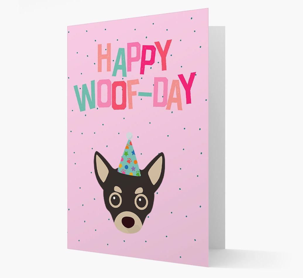 'Happy Woofday' Card with {breedFullName} Icon