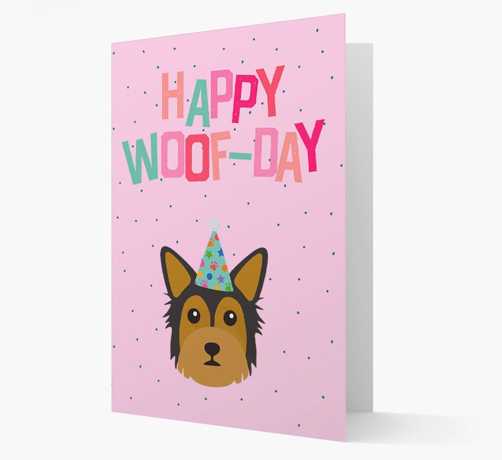 'Happy Woofday' Card with {breedFullName} Icon