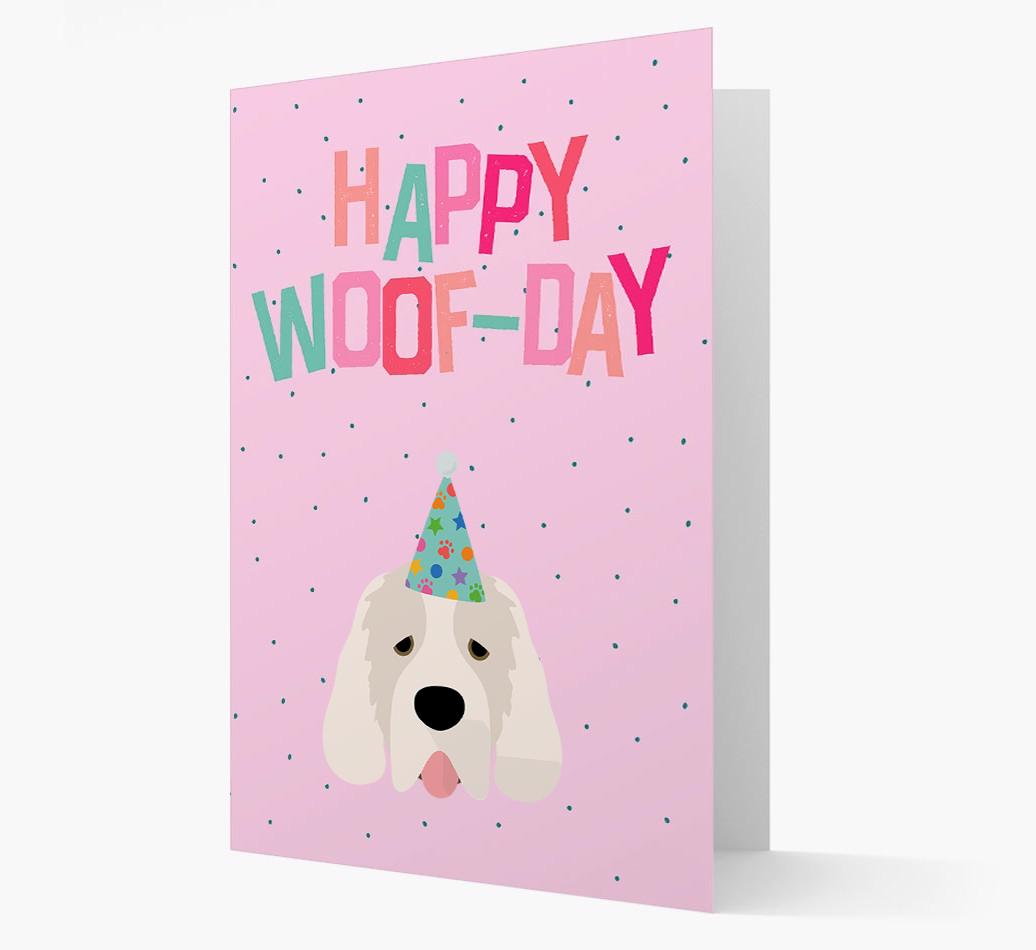 'Happy Woofday' Card with {breedFullName} Icon