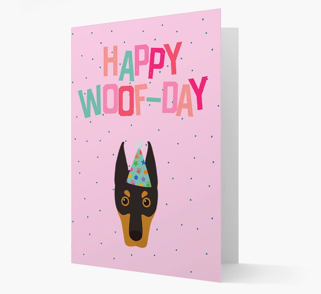'Happy Woofday' Card with {breedFullName} Icon