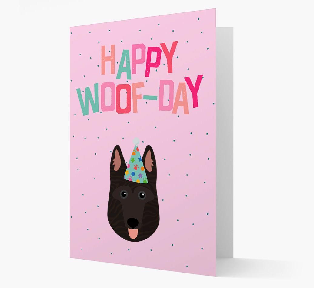'Happy Woofday' Card with {breedFullName} Icon