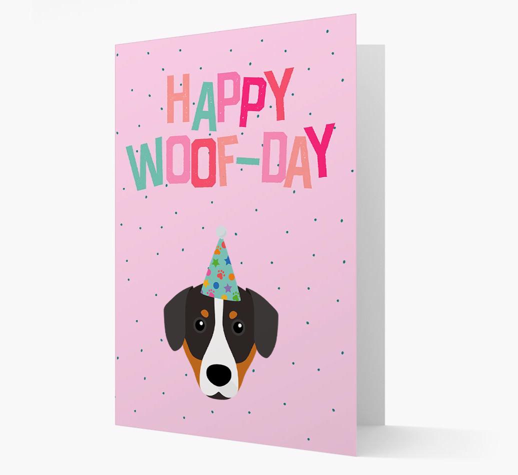 'Happy Woofday' Card with {breedFullName} Icon