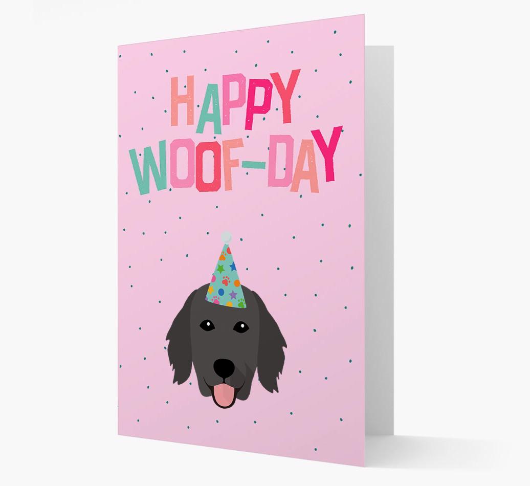 'Happy Woofday' Card with {breedFullName} Icon