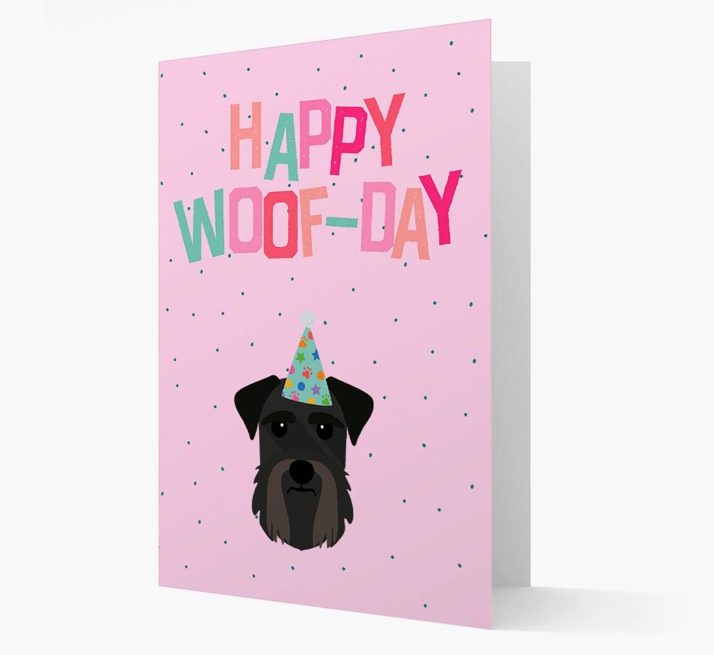 'Happy Woofday' Card with {breedFullName} Icon