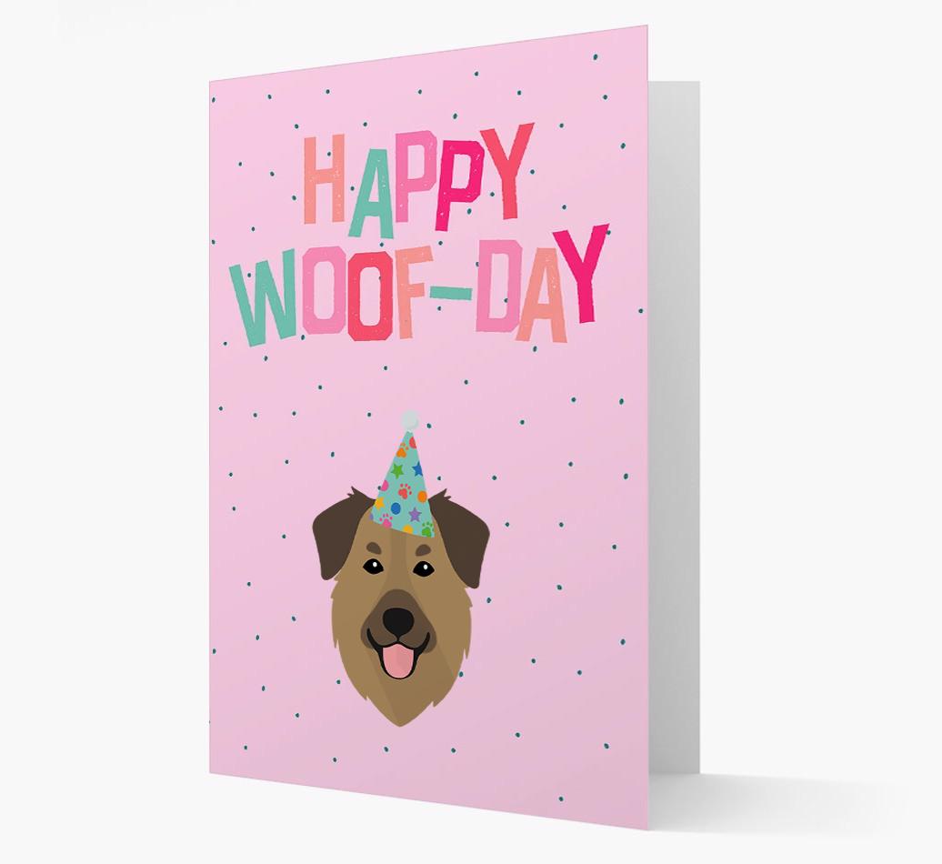 'Happy Woofday' Card with {breedFullName} Icon