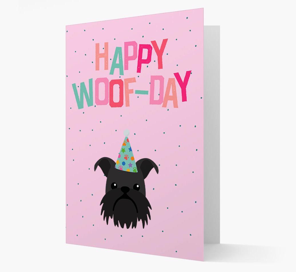 'Happy Woofday' Card with {breedFullName} Icon