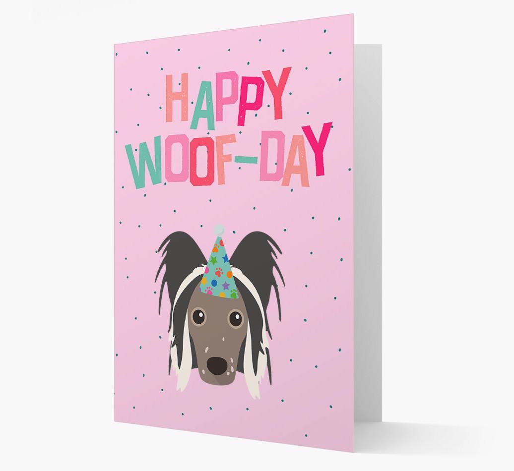'Happy Woofday' Card with {breedFullName} Icon