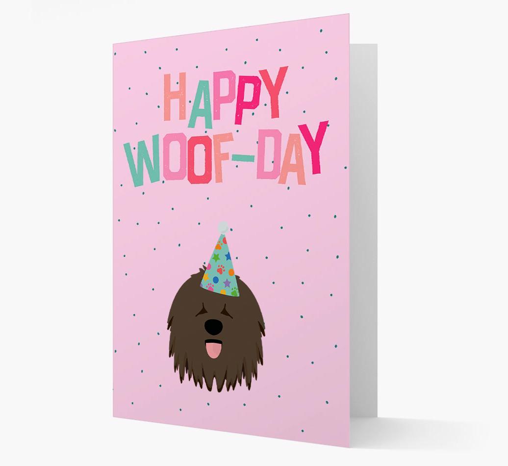 'Happy Woofday' Card with {breedFullName} Icon
