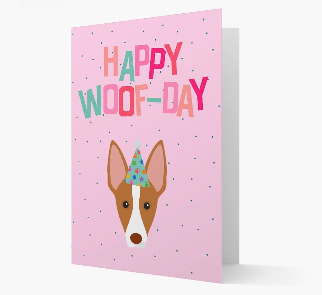 'Happy Woofday' Card with {breedFullName} Icon