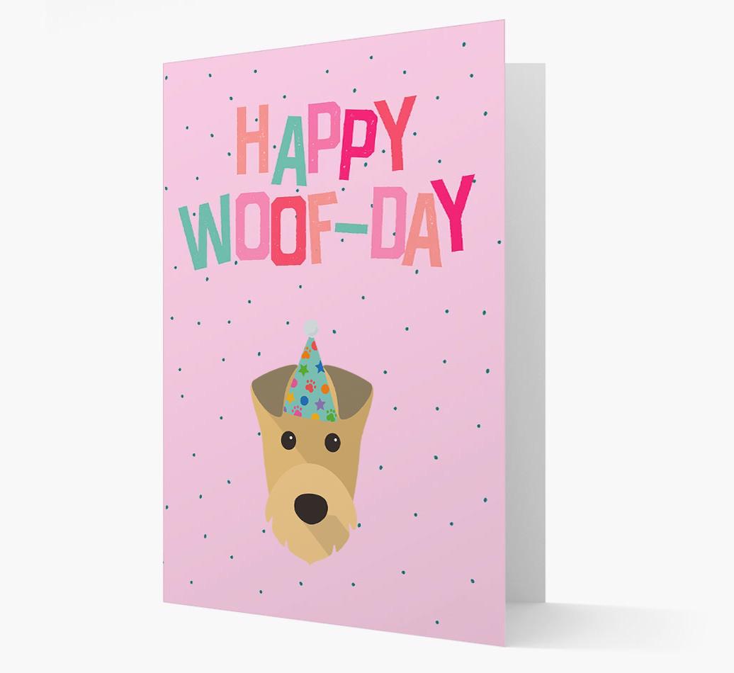 'Happy Woofday' Card with {breedFullName} Icon