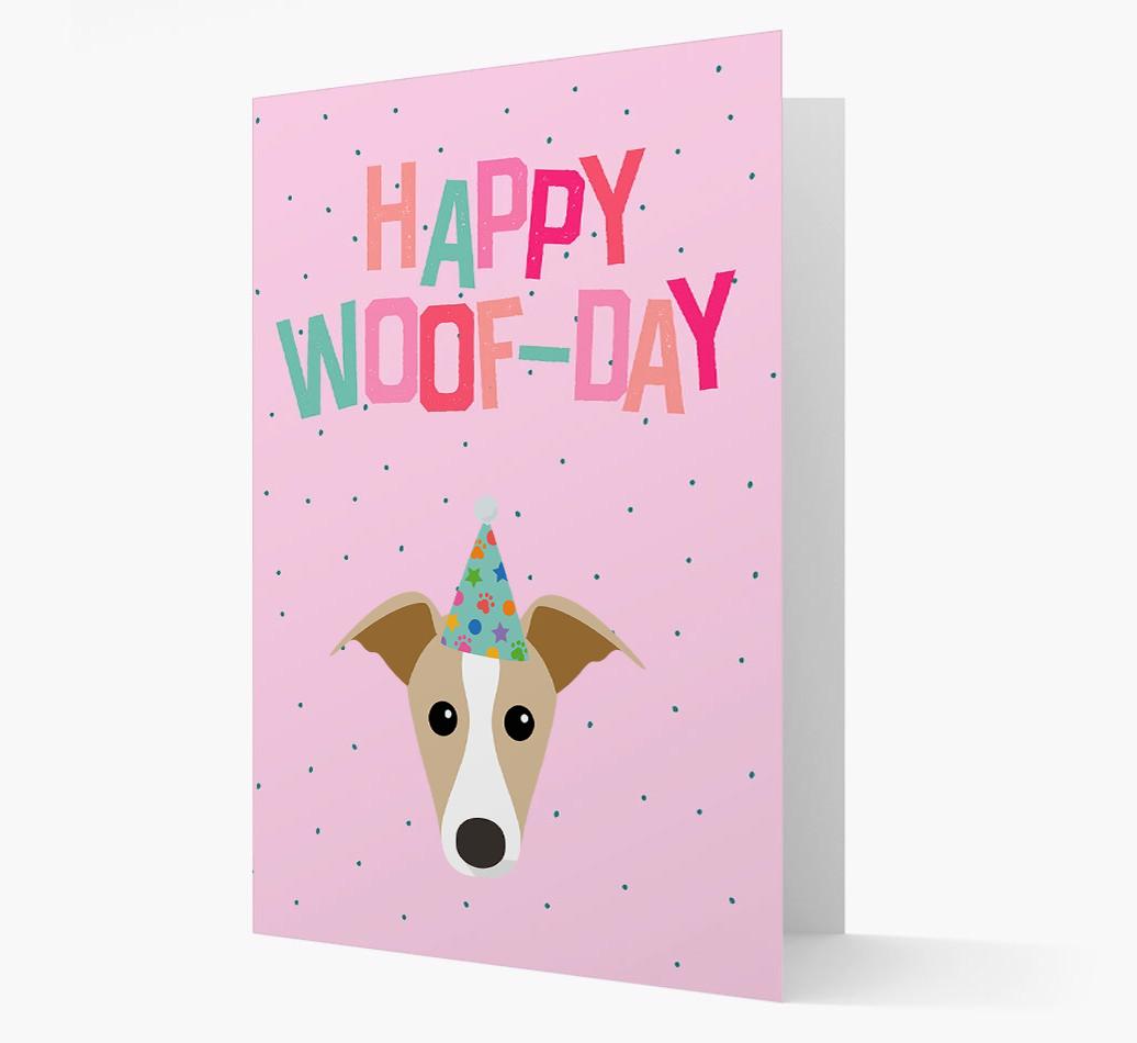 'Happy Woofday' Card with {breedFullName} Icon