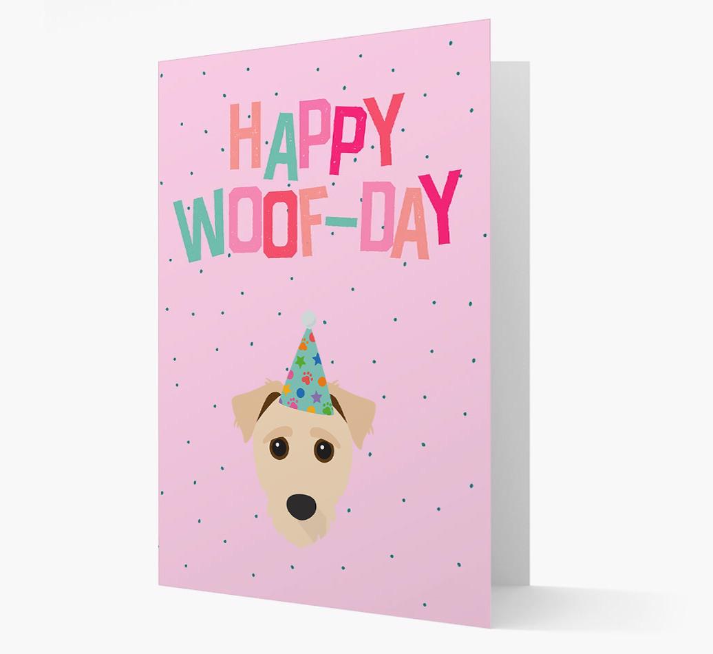 'Happy Woofday' Card with {breedFullName} Icon