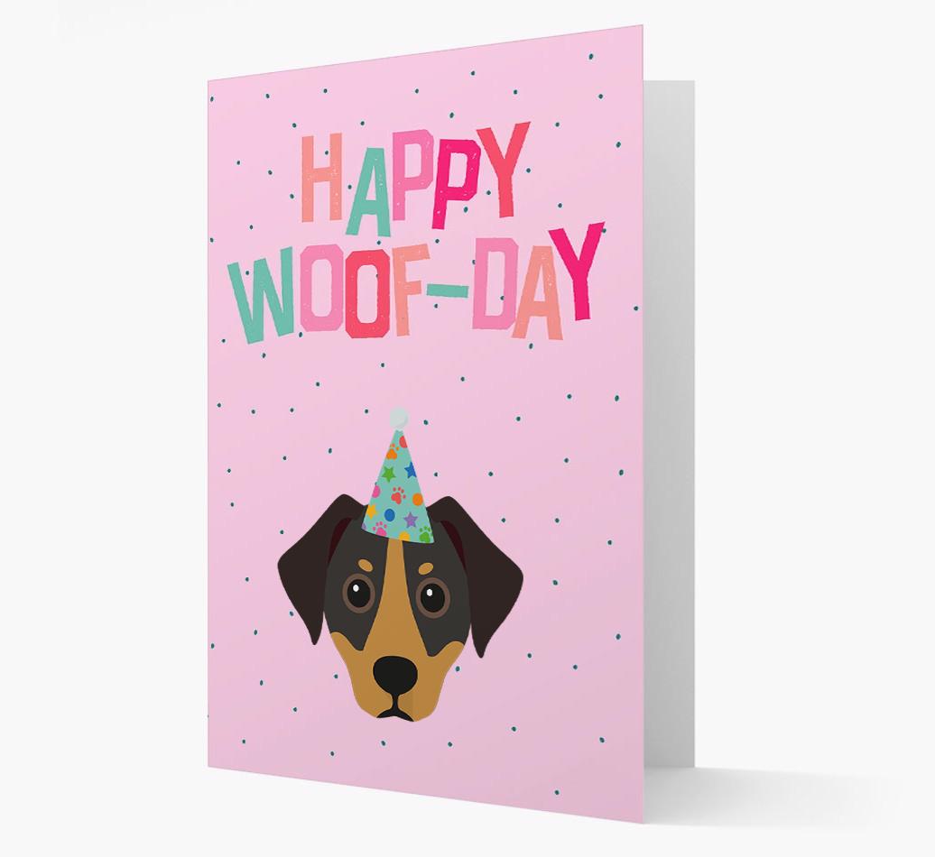'Happy Woofday' Card with {breedFullName} Icon