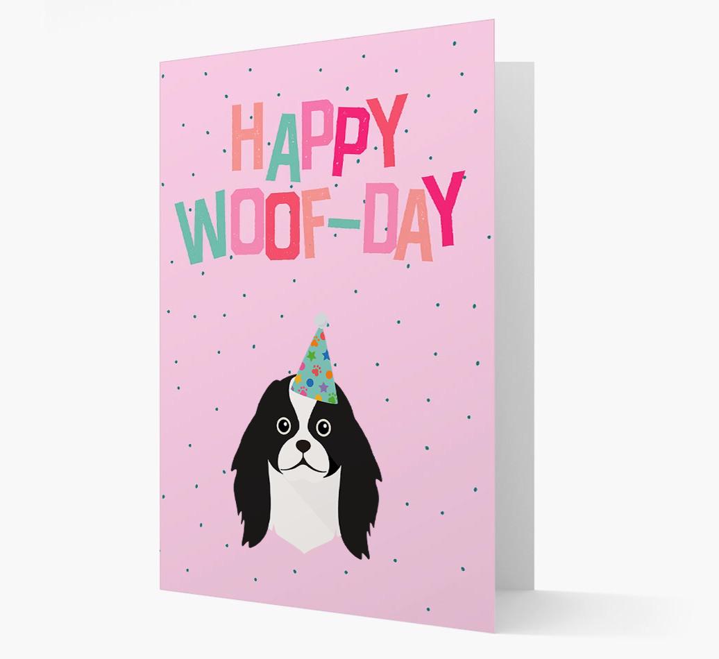 'Happy Woofday' Card with {breedFullName} Icon
