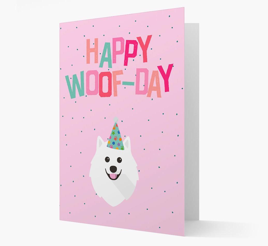 'Happy Woofday' Card with {breedFullName} Icon