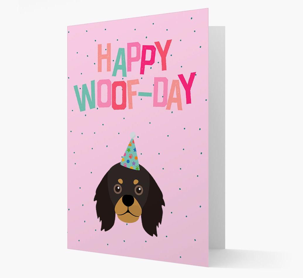 'Happy Woofday' Card with {breedFullName} Icon