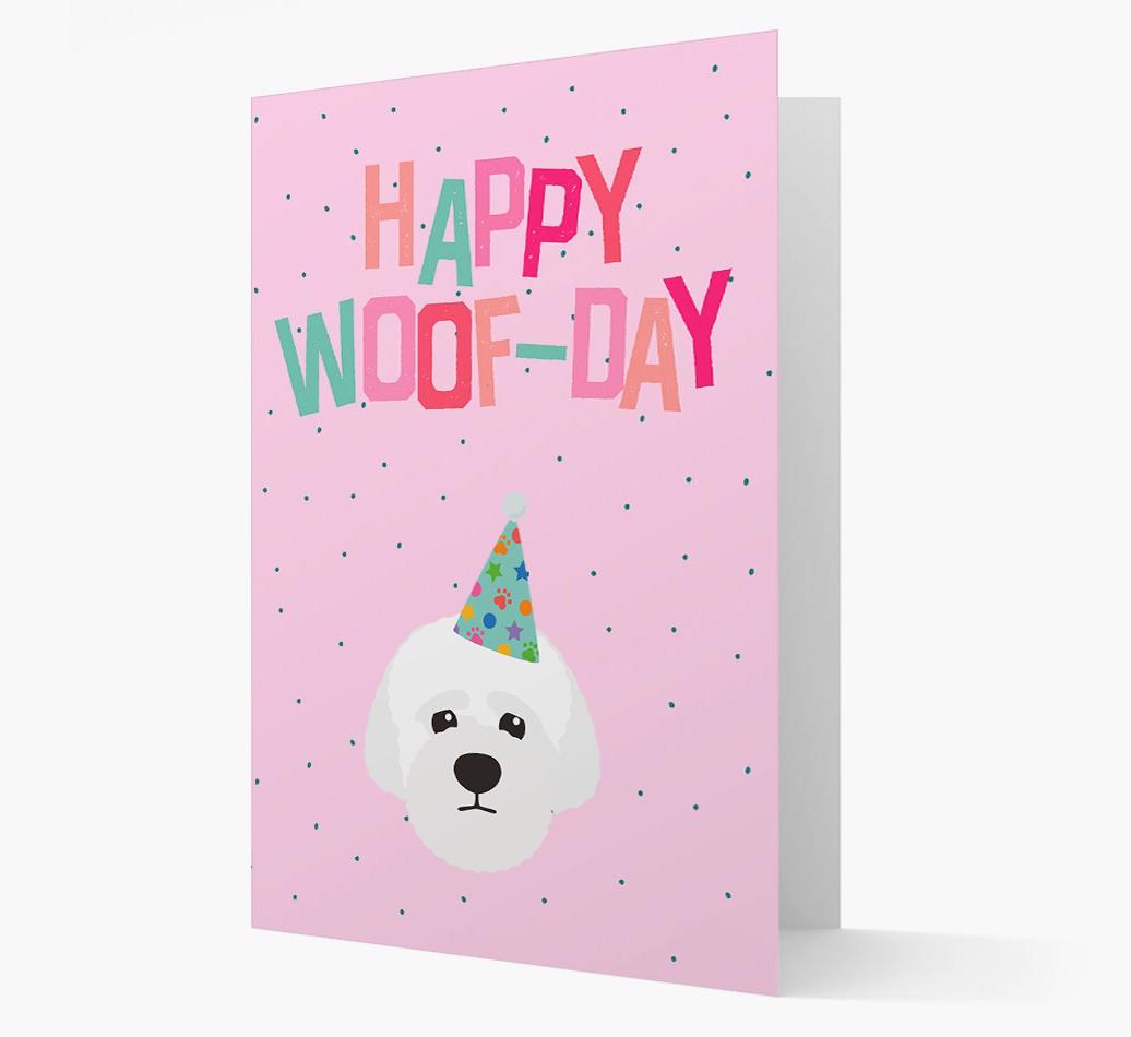 'Happy Woofday' Card with {breedFullName} Icon