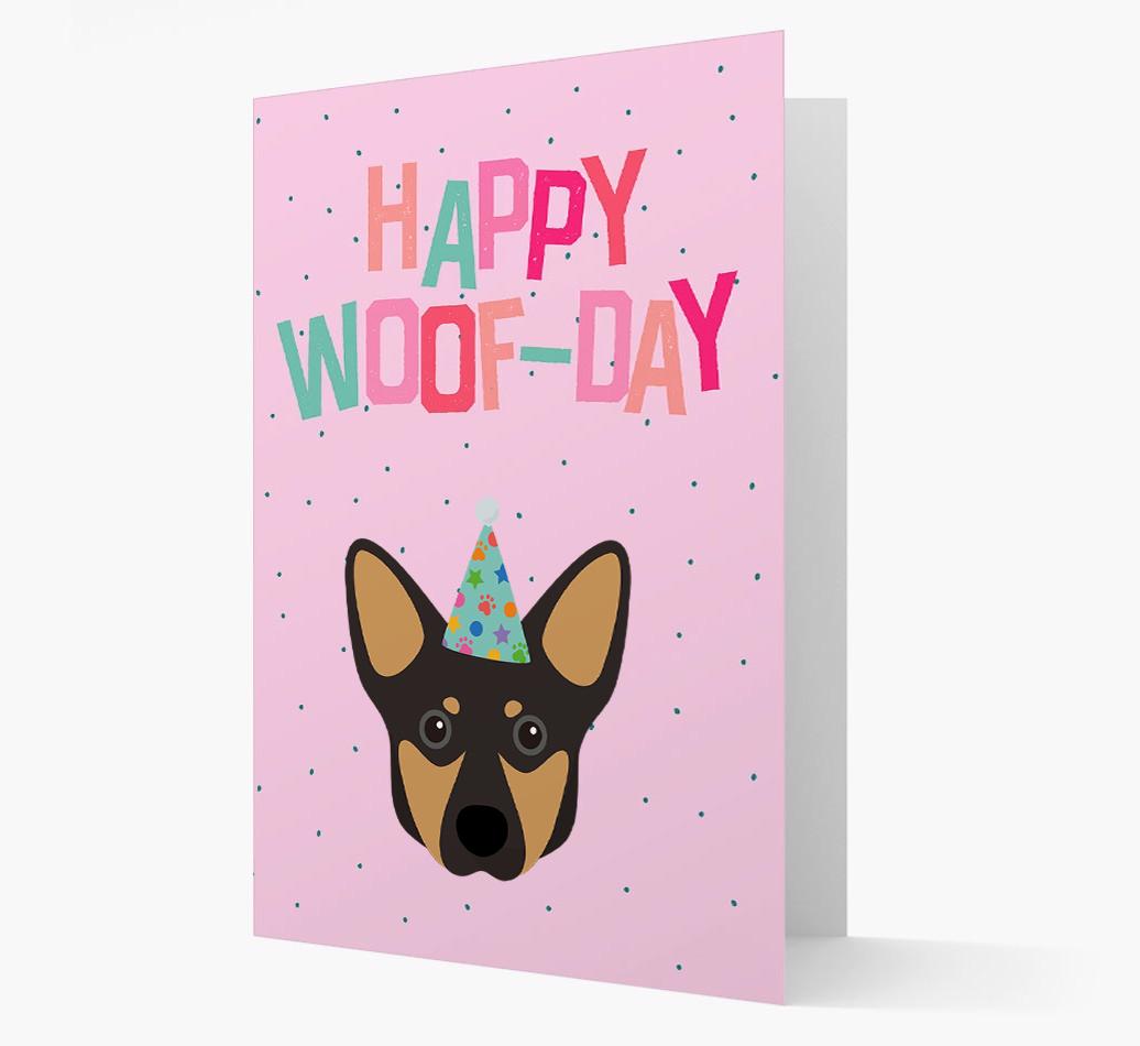 'Happy Woofday' Card with {breedFullName} Icon
