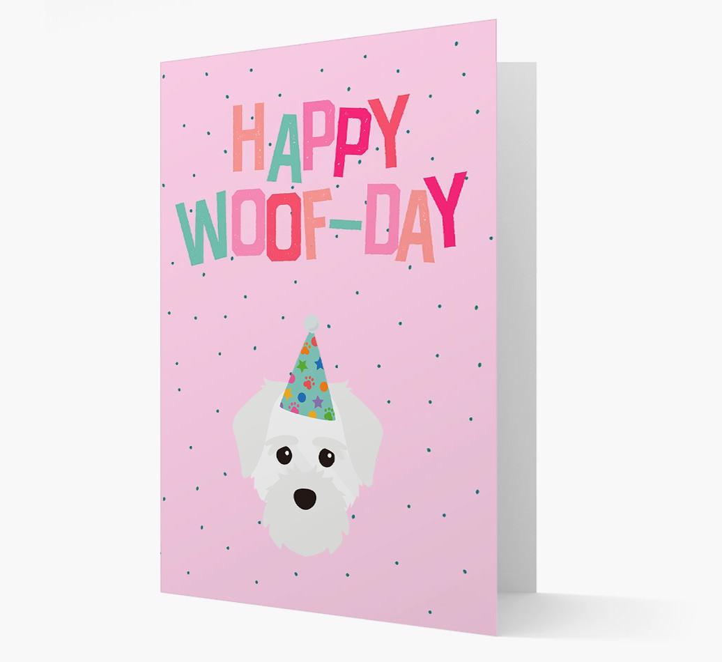 'Happy Woofday' Card with {breedFullName} Icon