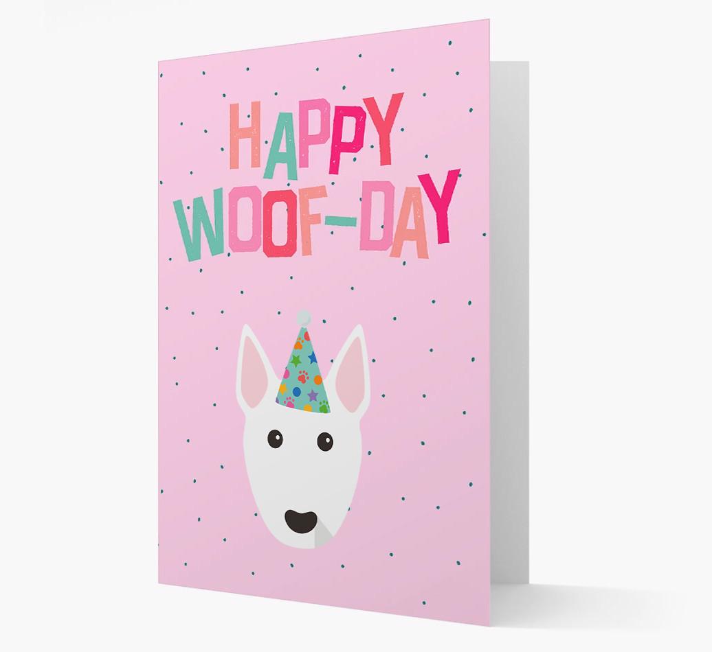 'Happy Woofday' Card with {breedFullName} Icon