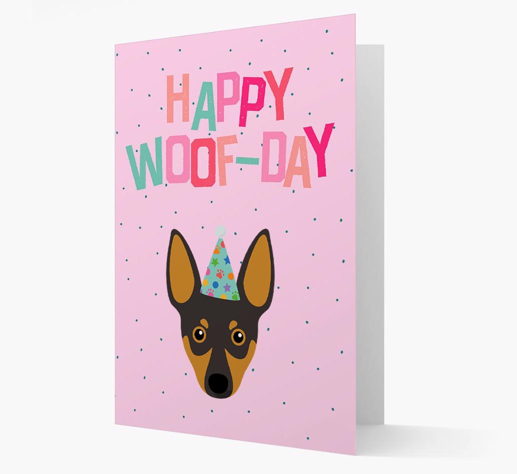 'Happy Woofday' Card with {breedFullName} Icon