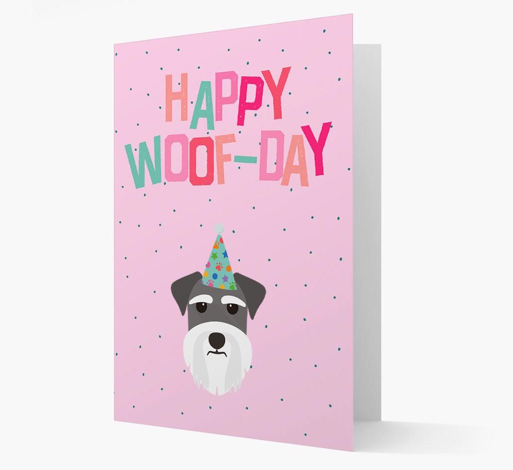 'Happy Woofday' Card with {breedFullName} Icon
