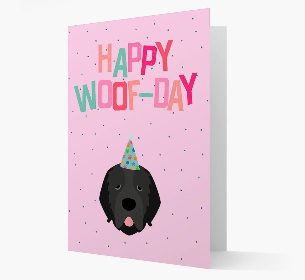 'Happy Woofday' Card with {breedFullName} Icon
