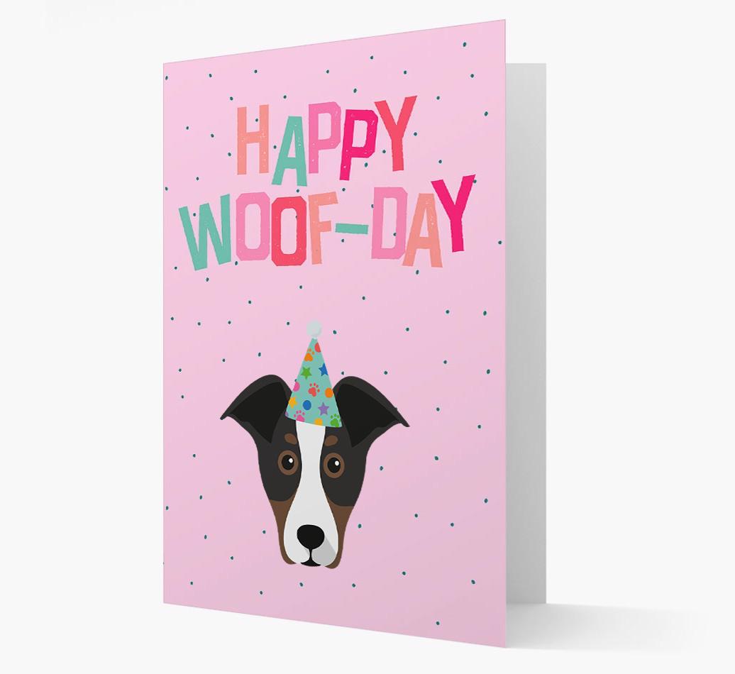 'Happy Woofday' Card with {breedFullName} Icon