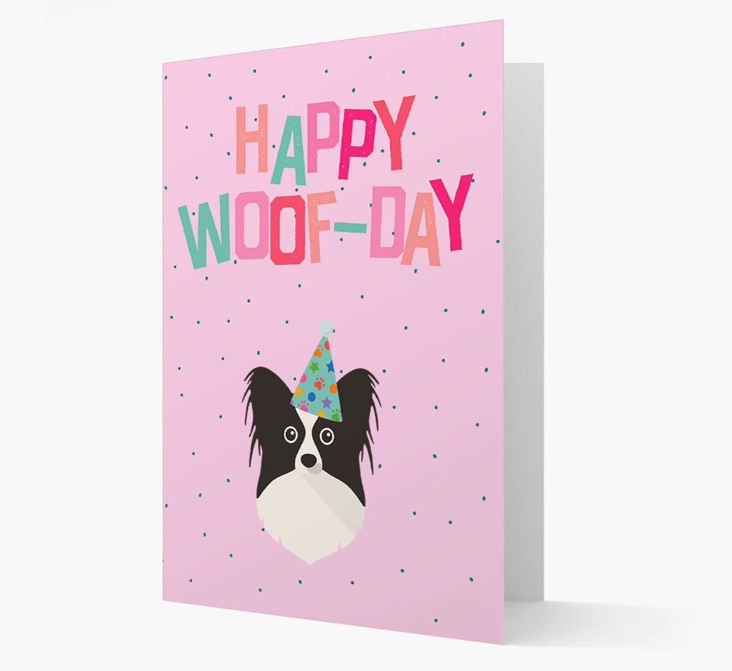 'Happy Woofday' Card with {breedFullName} Icon