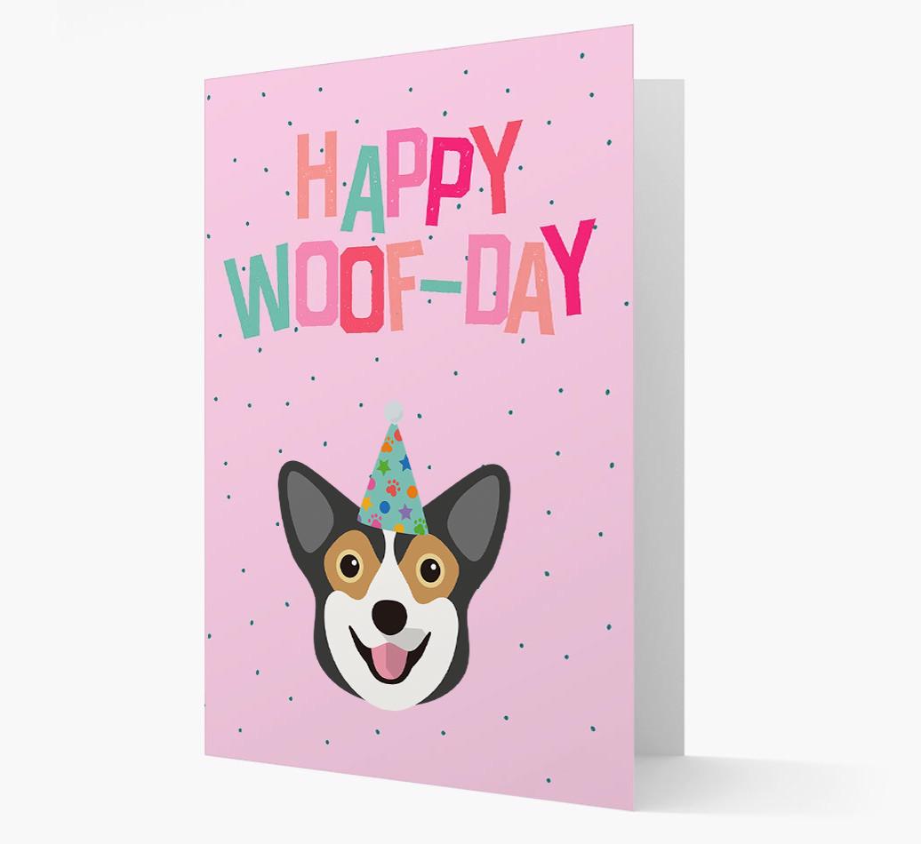 'Happy Woofday' Card with {breedFullName} Icon