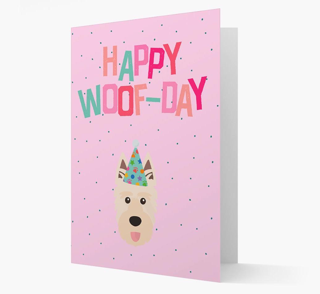 'Happy Woofday' Card with {breedFullName} Icon