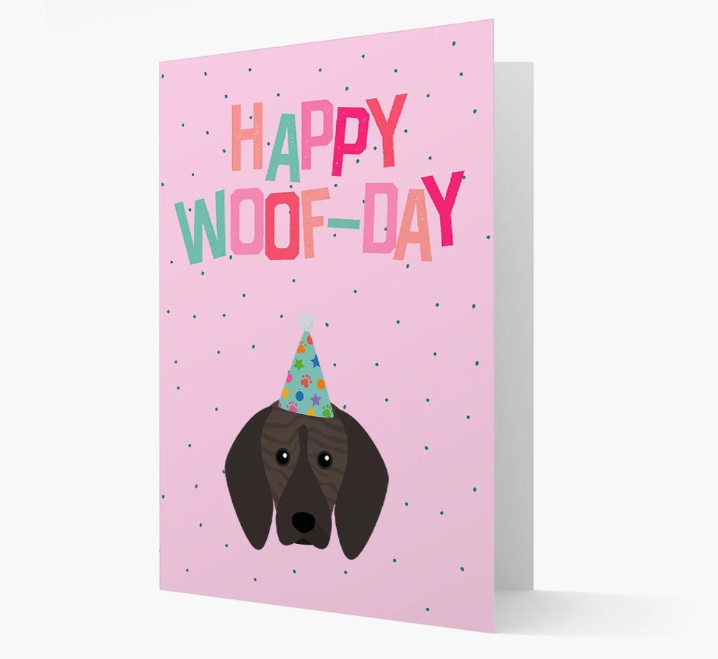 'Happy Woofday' Card with {breedFullName} Icon