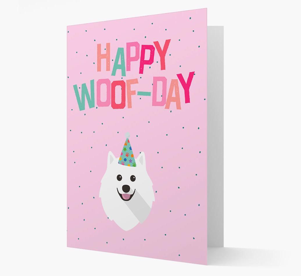 'Happy Woofday' Card with {breedFullName} Icon