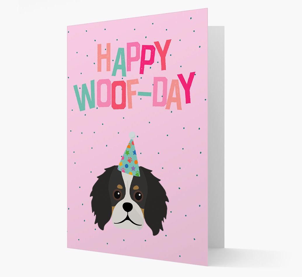 'Happy Woofday' Card with {breedFullName} Icon