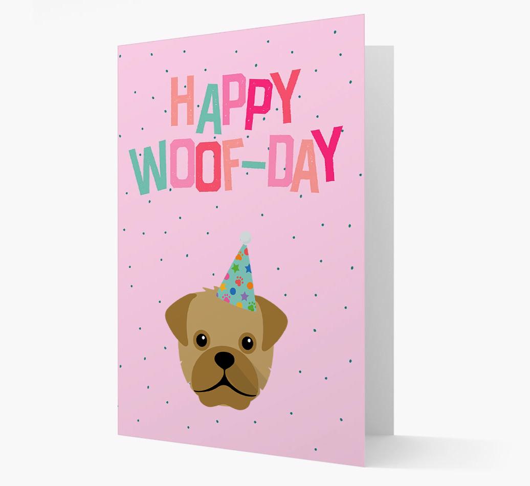 'Happy Woofday' Card with {breedFullName} Icon