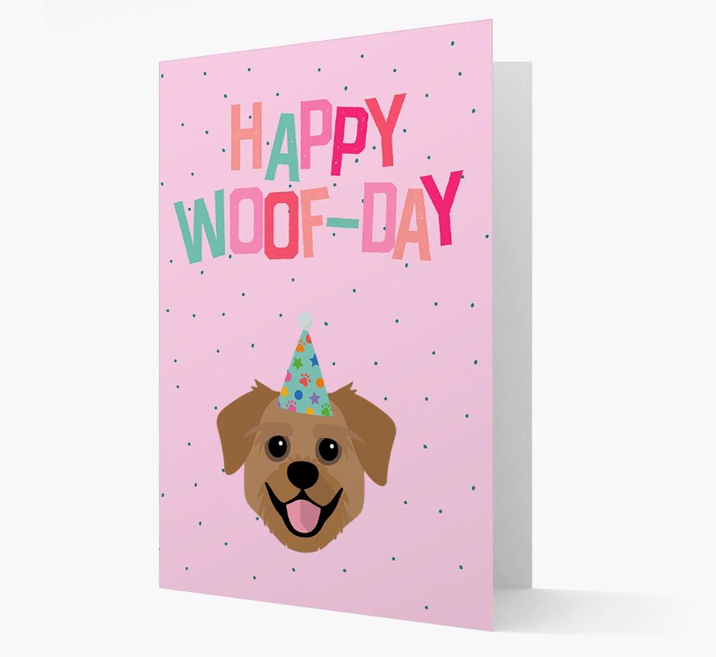 'Happy Woofday' Card with {breedFullName} Icon