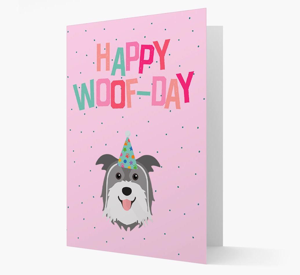 'Happy Woofday' Card with {breedFullName} Icon