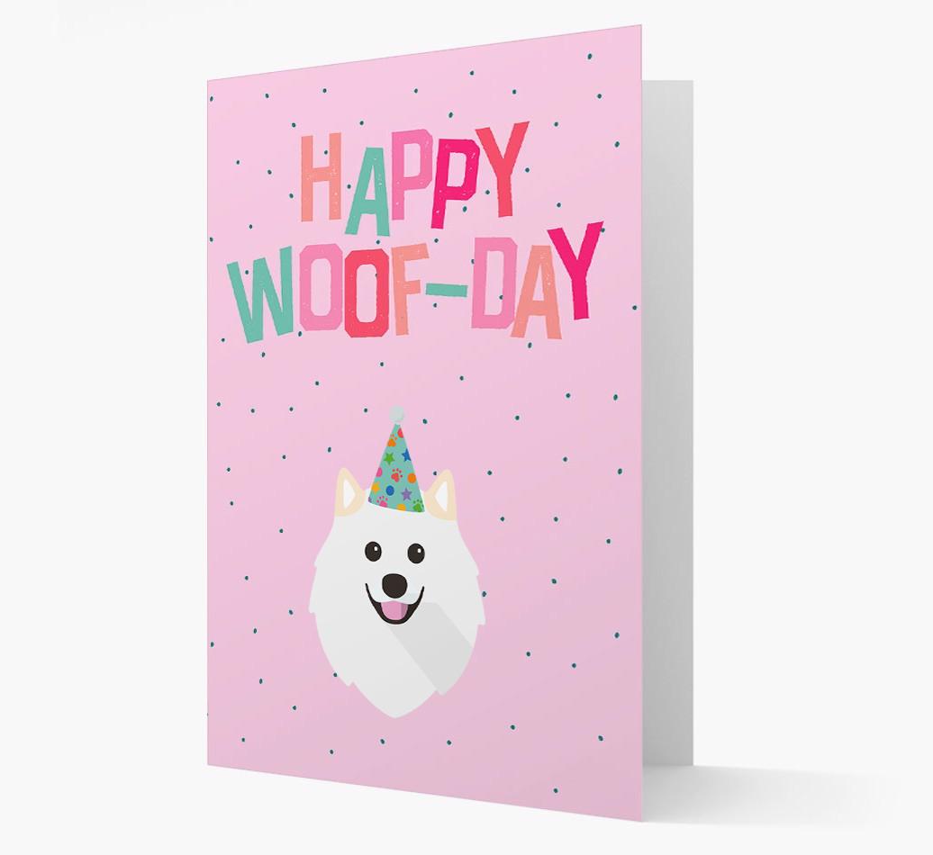 'Happy Woofday' Card with {breedFullName} Icon