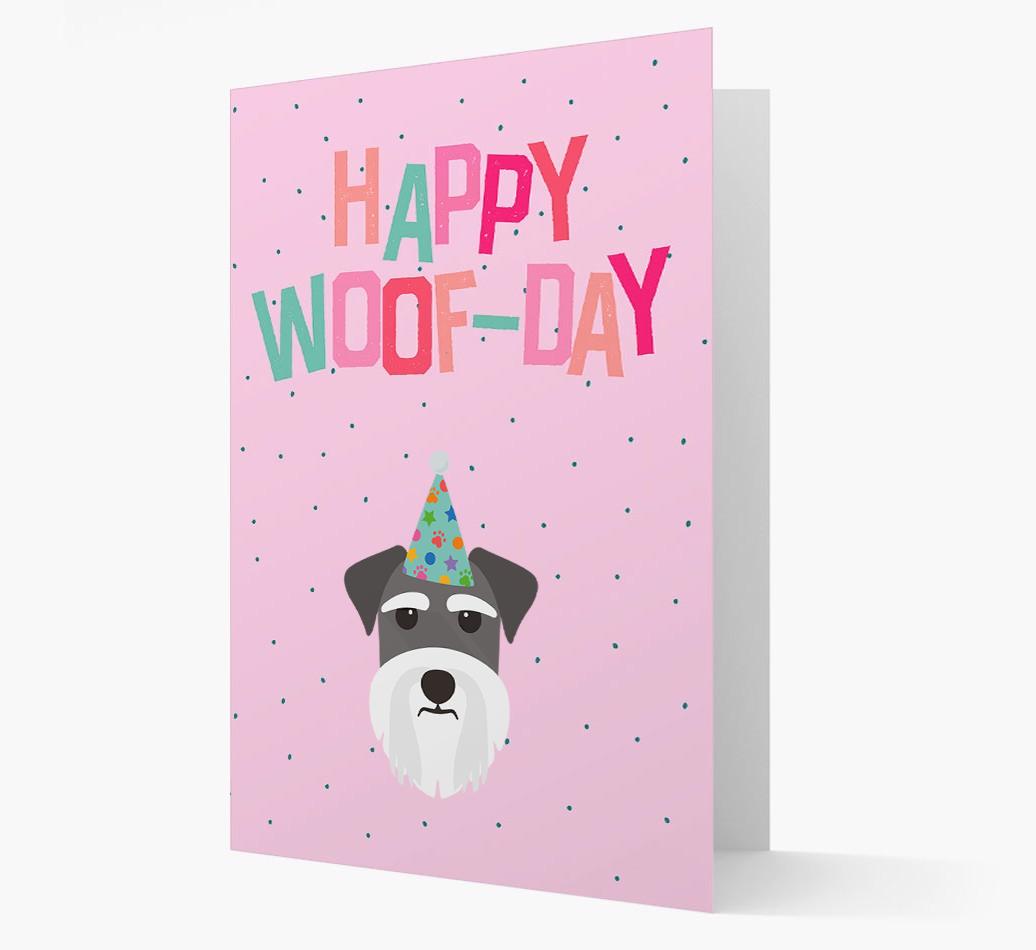 'Happy Woofday' Card with {breedFullName} Icon