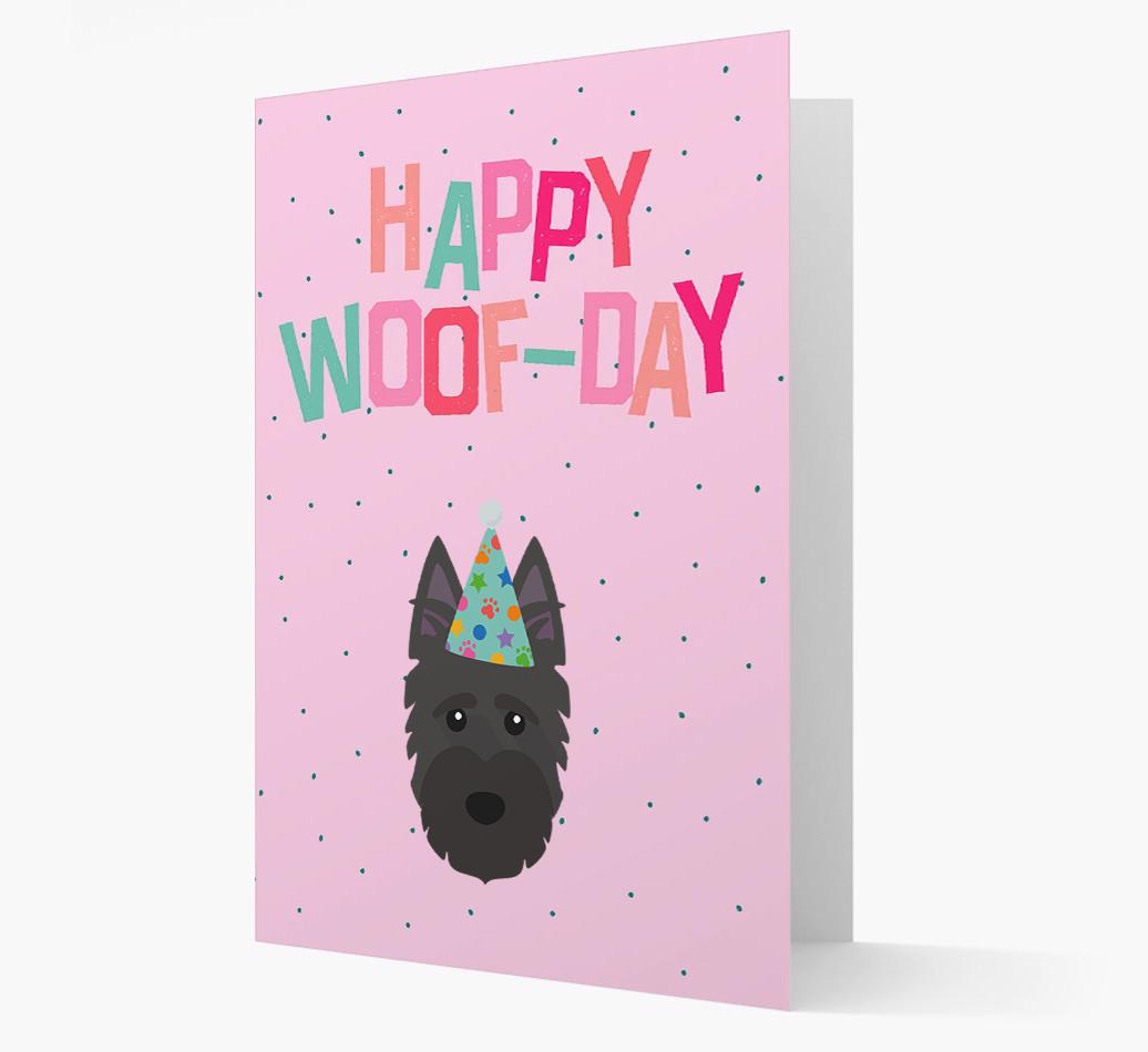 'Happy Woofday' Card with {breedFullName} Icon