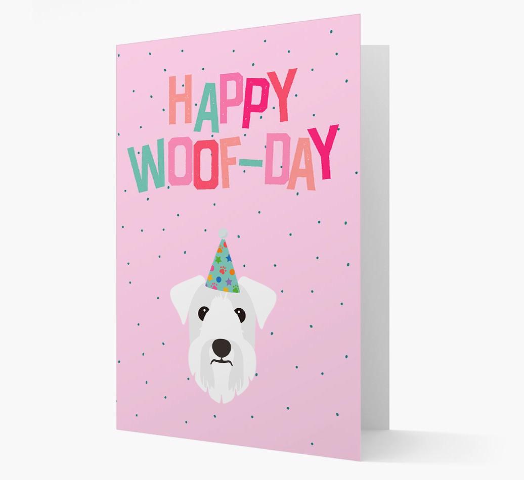 'Happy Woofday' Card with {breedFullName} Icon