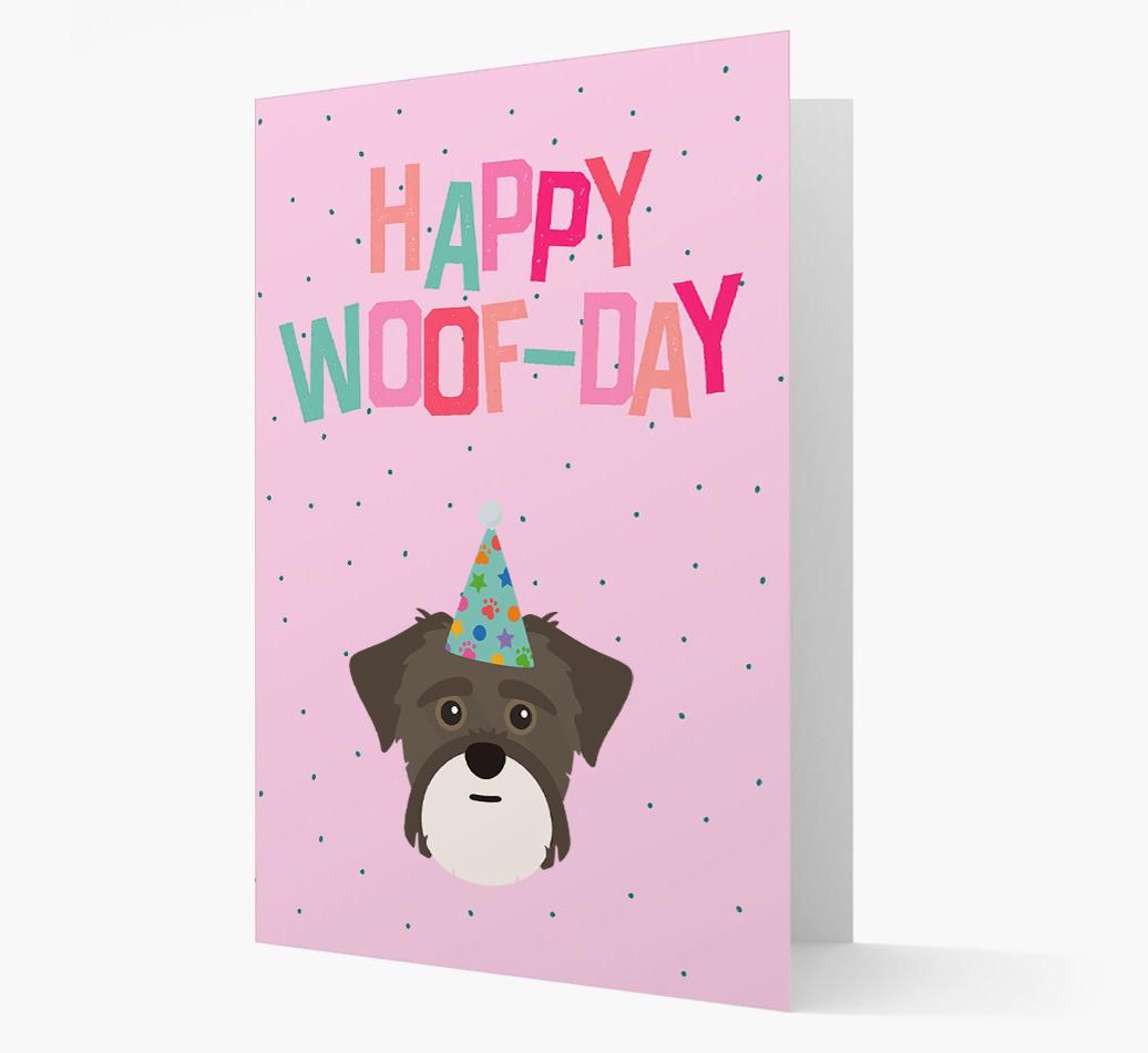 'Happy Woofday' Card with {breedFullName} Icon