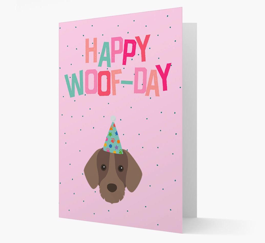 'Happy Woofday' Card with {breedFullName} Icon
