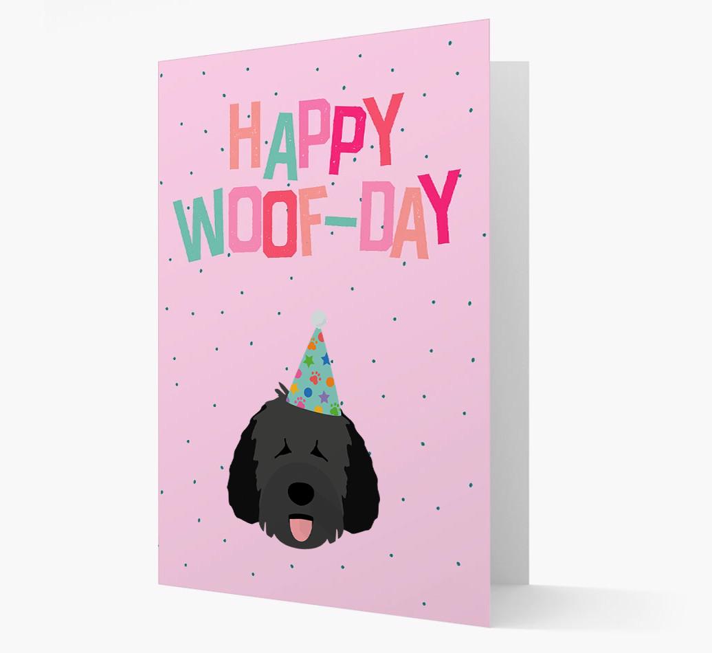 'Happy Woofday' Card with {breedFullName} Icon