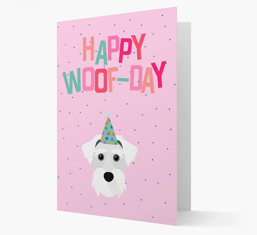 'Happy Woofday' Card with {breedFullName} Icon