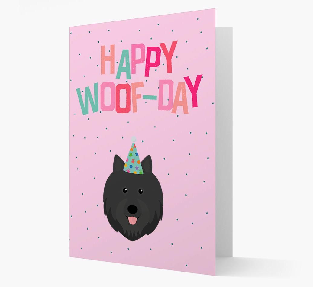 'Happy Woofday' Card with {breedFullName} Icon