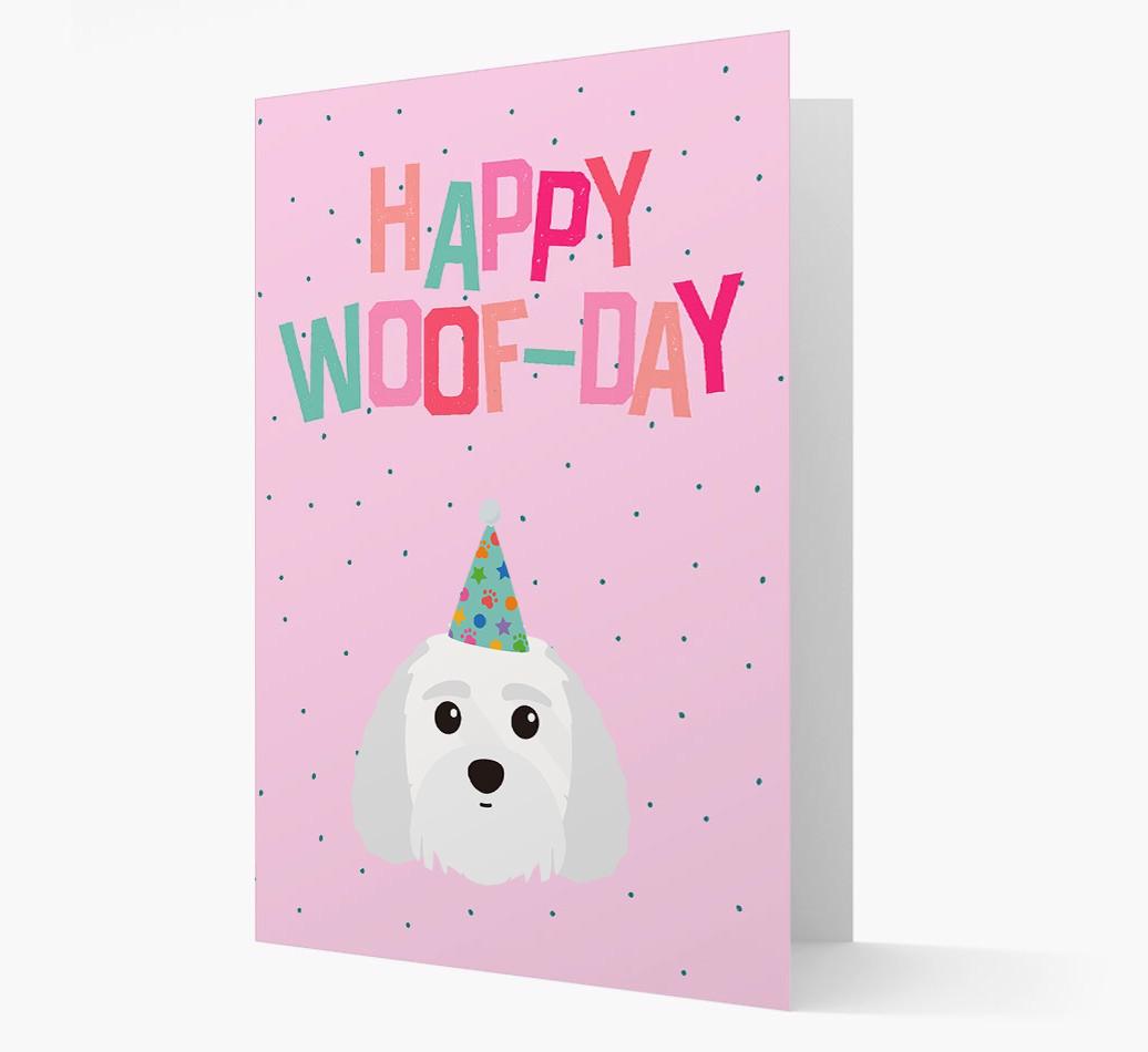 'Happy Woofday' Card with {breedFullName} Icon