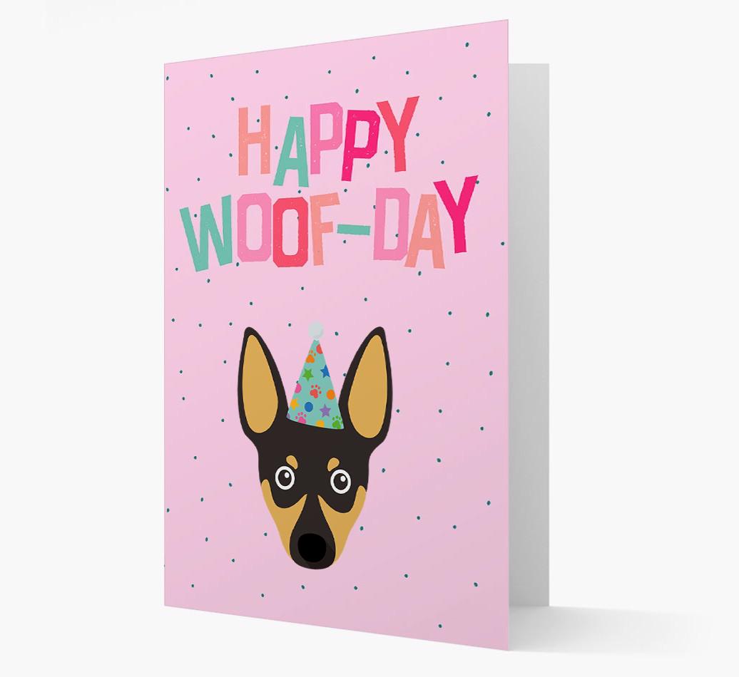 'Happy Woofday' Card with {breedFullName} Icon