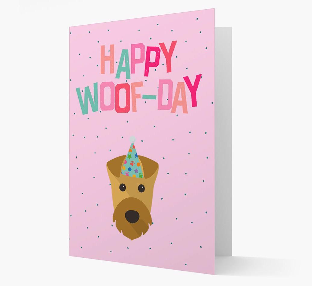 'Happy Woofday' Card with {breedFullName} Icon