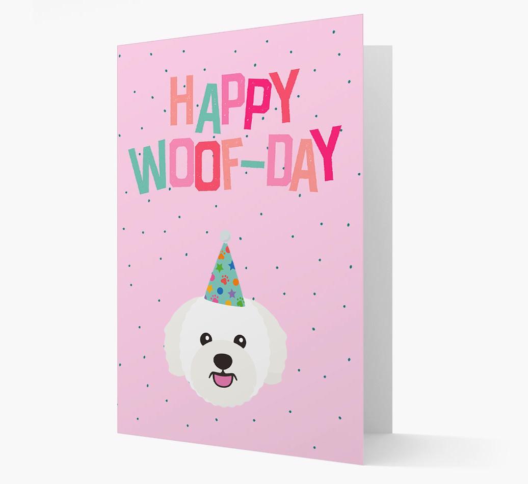 'Happy Woofday' Card with {breedFullName} Icon
